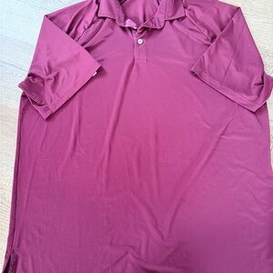 Men's L RLX Burgundy Polo Shirt